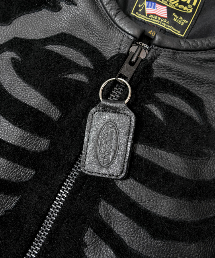 JACKROSE(ジャックローズ) |【VANSON×JACKROSE】BLACK BONE LEATHER JACKET(MENS)