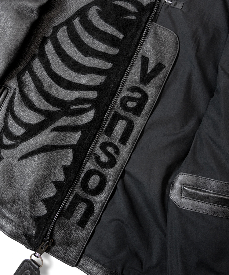 JACKROSE(ジャックローズ) |【VANSON×JACKROSE】BLACK BONE LEATHER JACKET(MENS)