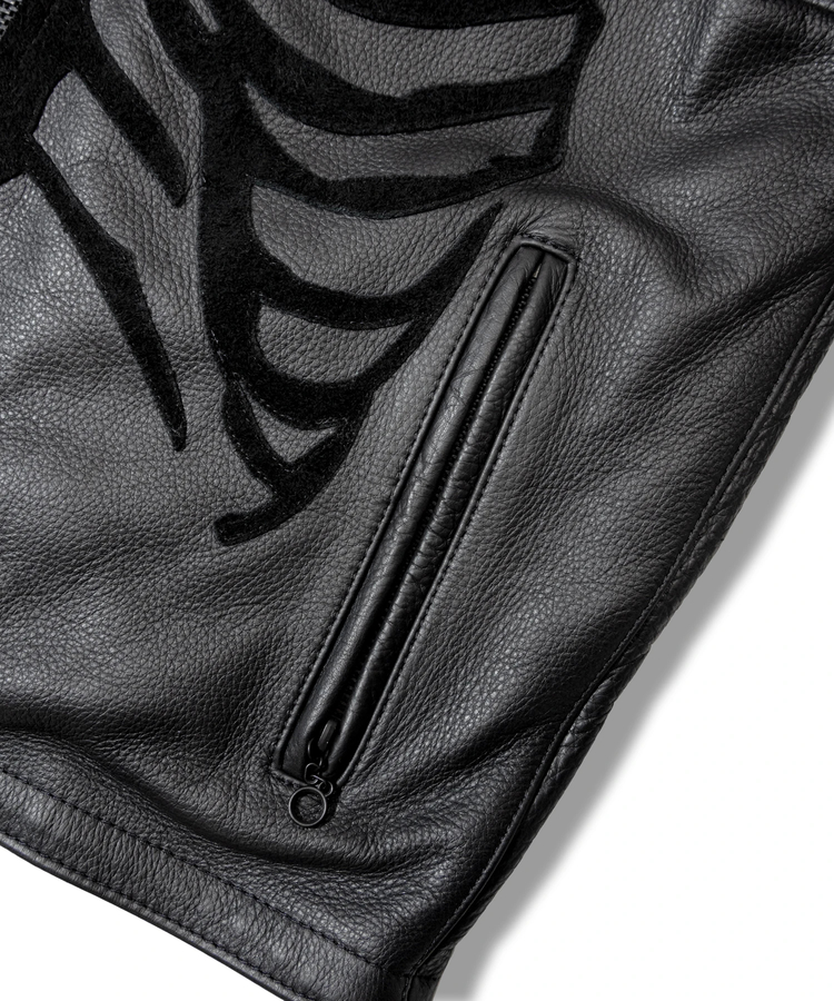 JACKROSE(ジャックローズ) |【VANSON×JACKROSE】BLACK BONE LEATHER JACKET(MENS)