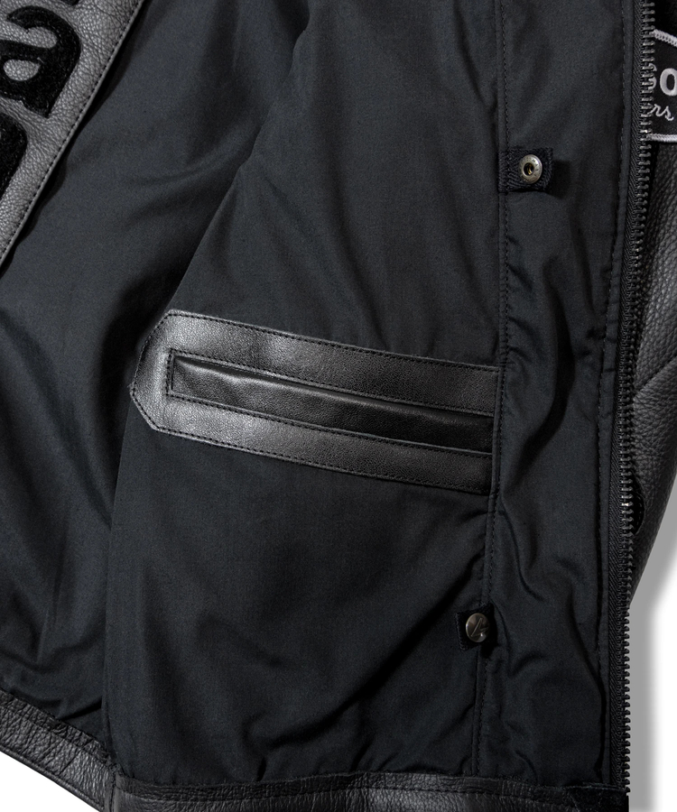 JACKROSE(ジャックローズ) |【VANSON×JACKROSE】BLACK BONE LEATHER JACKET(MENS)