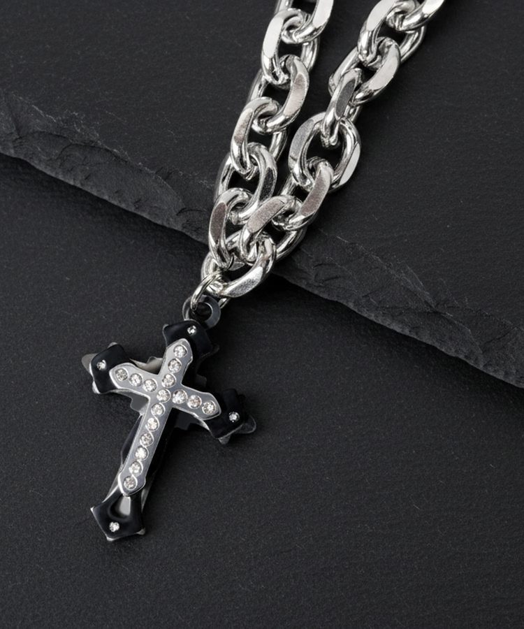 GA THICK-CHAIN CROSS NECKLACE｜ファッション通販 SANKO BAZAAR