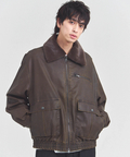 JACKROSE(ジャックローズ) |JE-ビンテージPU 衿ファー脱着フライトブルゾン(MENS)