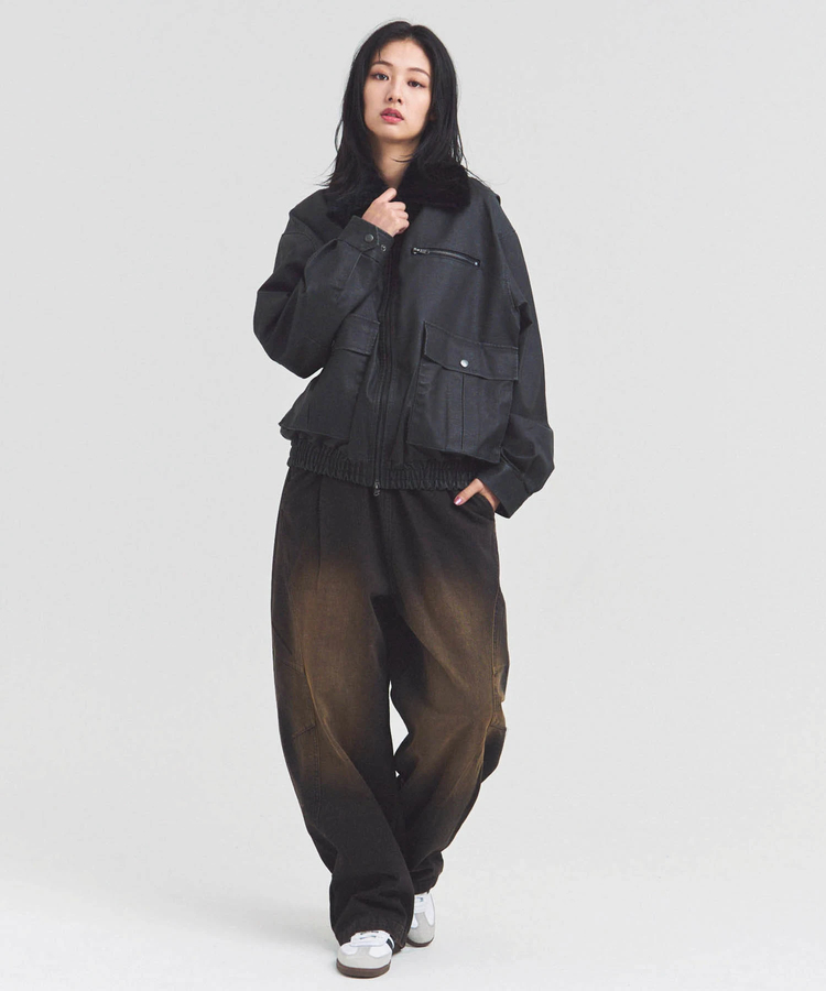 JACKROSE(ジャックローズ) |JE-ビンテージPU 衿ファー脱着フライトブルゾン(MENS)