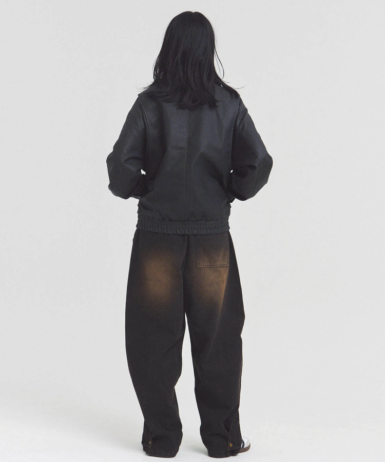 JACKROSE(ジャックローズ) |JE-ビンテージPU 衿ファー脱着フライトブルゾン(MENS)