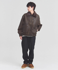 JACKROSE(ジャックローズ) |JE-ビンテージPU 衿ファー脱着フライトブルゾン(MENS)