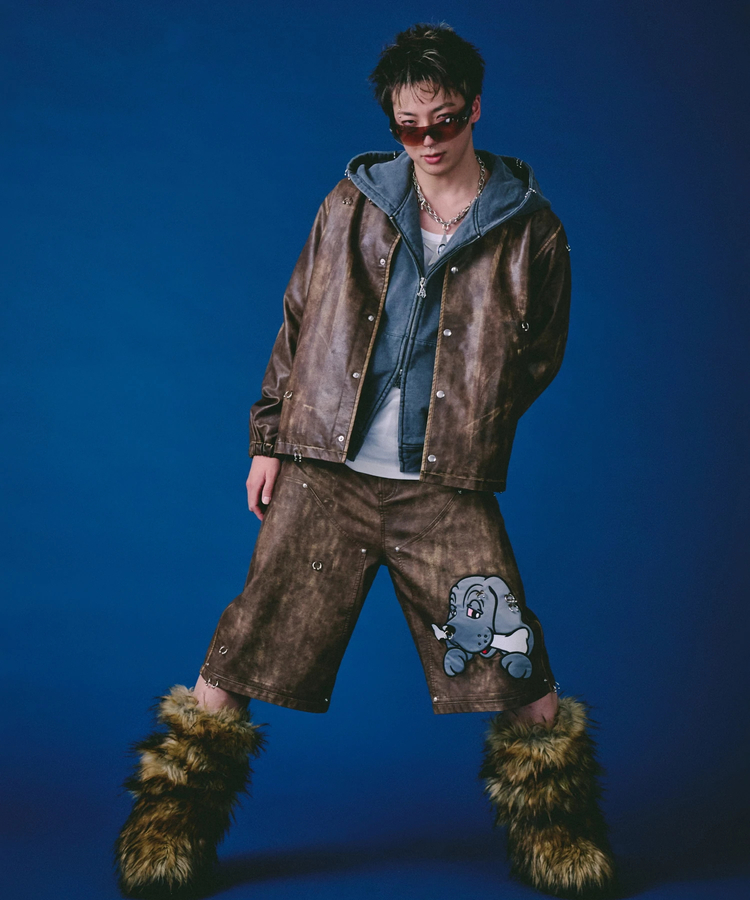 JACKROSE(ジャックローズ) |GALFY/ガルフィー バチバチピアスPUコーチ(MENS)