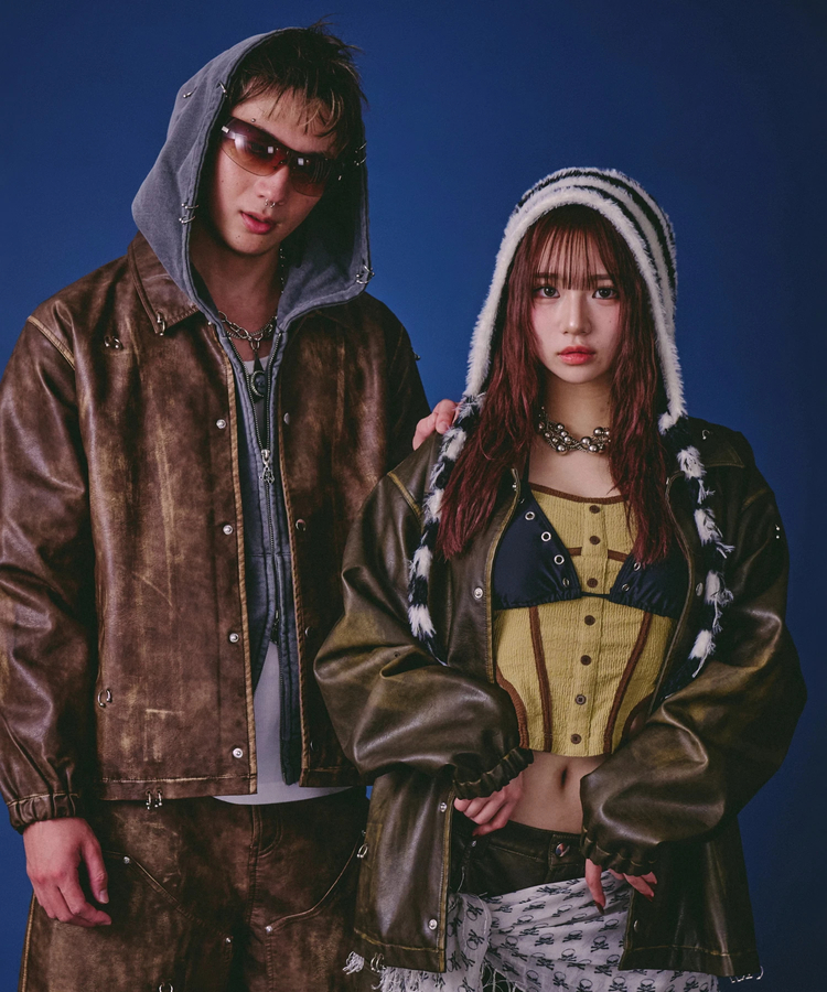 JACKROSE(ジャックローズ) |GALFY/ガルフィー バチバチピアスPUコーチ(MENS)