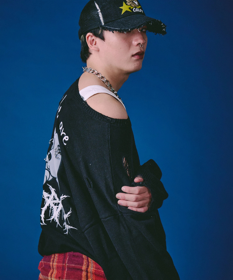 JACKROSE(ジャックローズ) |GALFY/ガルフィー バチバチピアスニット(MENS)