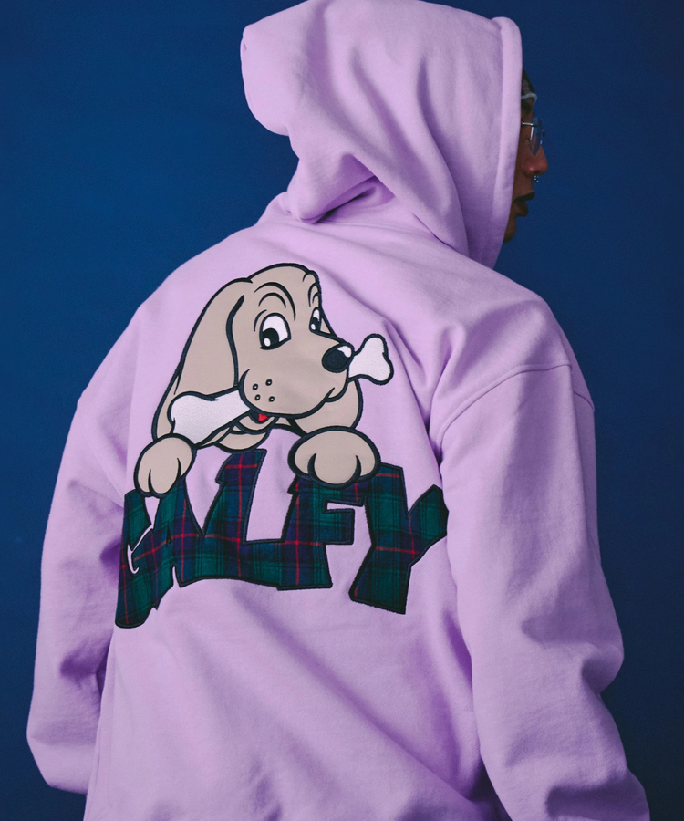 GALFY/ガルフィー ばーばの切り貼りリメイクパーカー(MENS