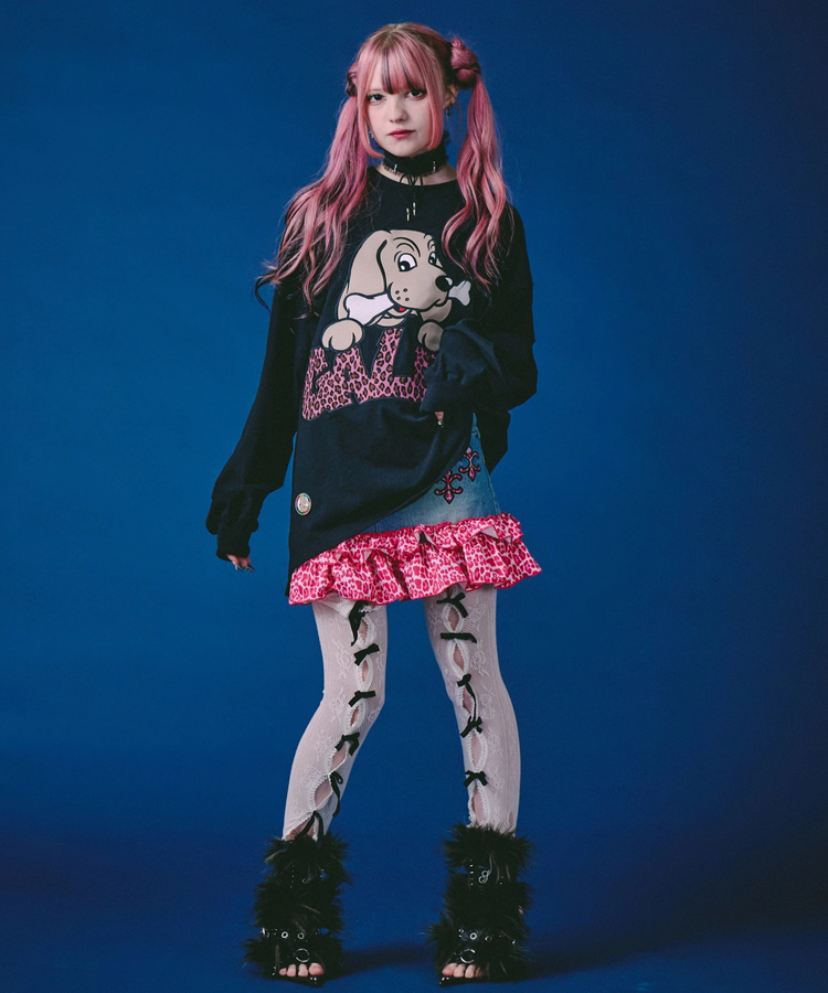 JACKROSE(ジャックローズ) |GALFY/ガルフィー ばーばの切り貼りリメイクロンTee(MENS)