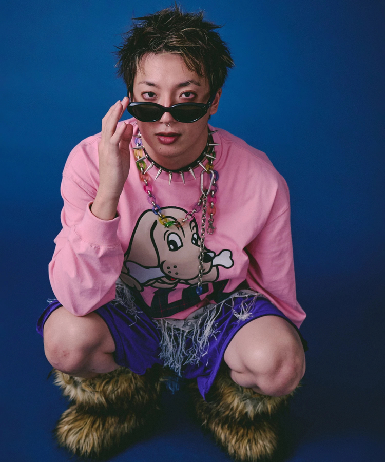 JACKROSE(ジャックローズ) |GALFY/ガルフィー ばーばの切り貼りリメイクロンTee(MENS)