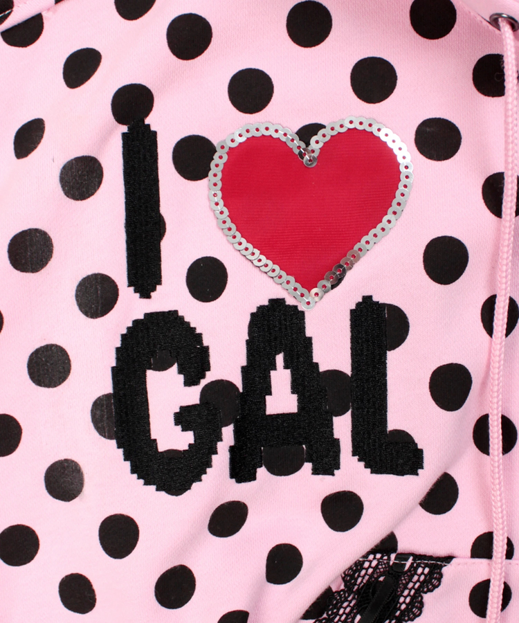 JACKROSE(ジャックローズ) |GALFY/ガルフィー ポップポップI LOVE GALパーカー(WOMENS)