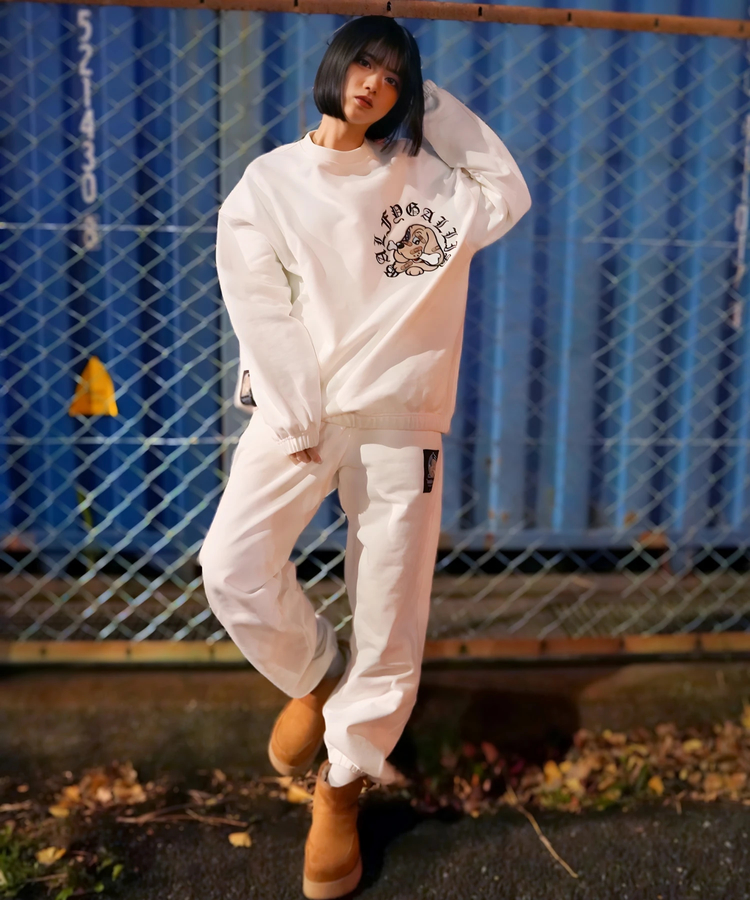 JACKROSE(ジャックローズ) |【GALFY×GALLIS ADDICTION】安心ロゴのスウェットパンツ(MENS)