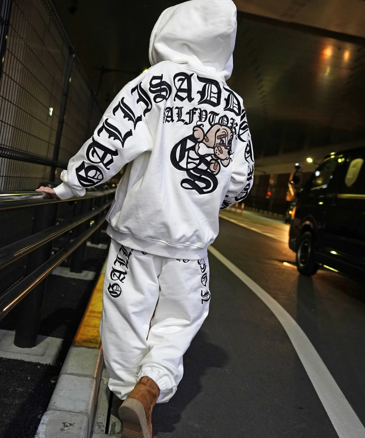 JACKROSE(ジャックローズ) |【GALFY×GALLIS ADDICTION】安心ロゴのスウェットパンツ(MENS)
