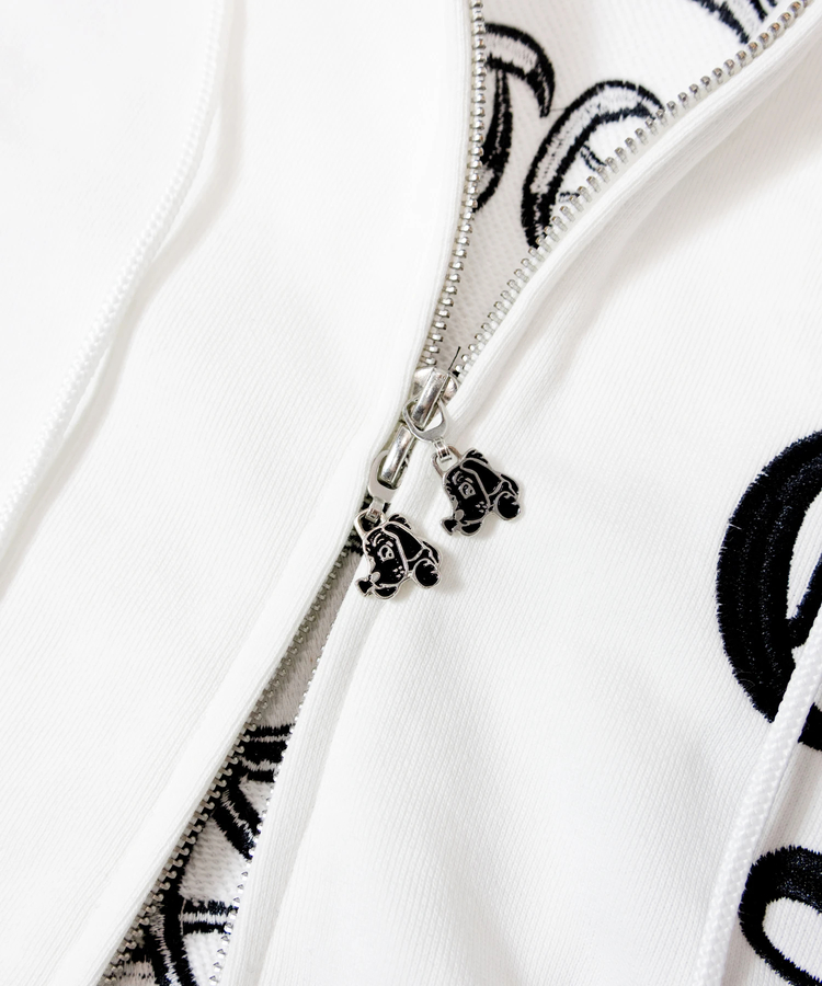 JACKROSE(ジャックローズ) |【GALFY×GALLIS ADDICTION】安心の背中ロゴのジップパーカー(MENS)