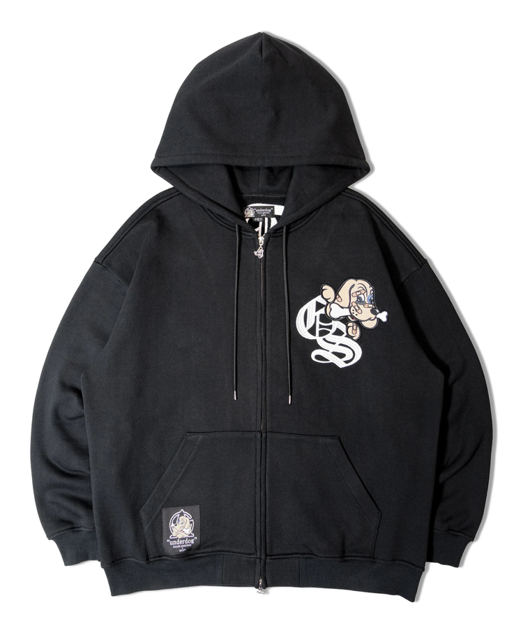 JACKROSE(ジャックローズ) |【GALFY×GALLIS ADDICTION】安心の背中ロゴのジップパーカー(MENS)