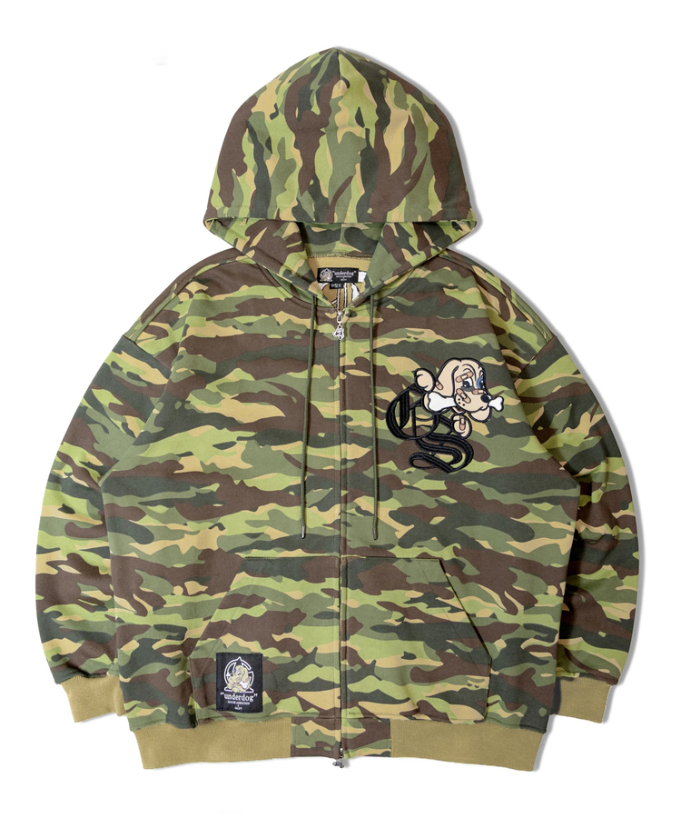 JACKROSE(ジャックローズ) |【GALFY×GALLIS ADDICTION】安心の背中ロゴのジップパーカー(MENS)