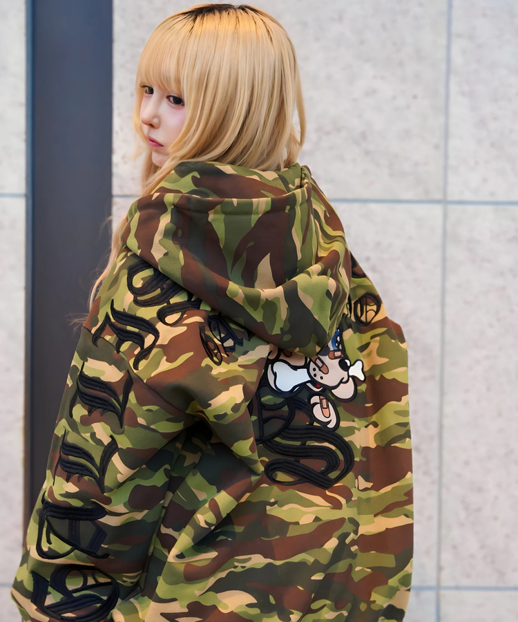 JACKROSE(ジャックローズ) |【GALFY×GALLIS ADDICTION】安心の背中ロゴのジップパーカー(MENS)