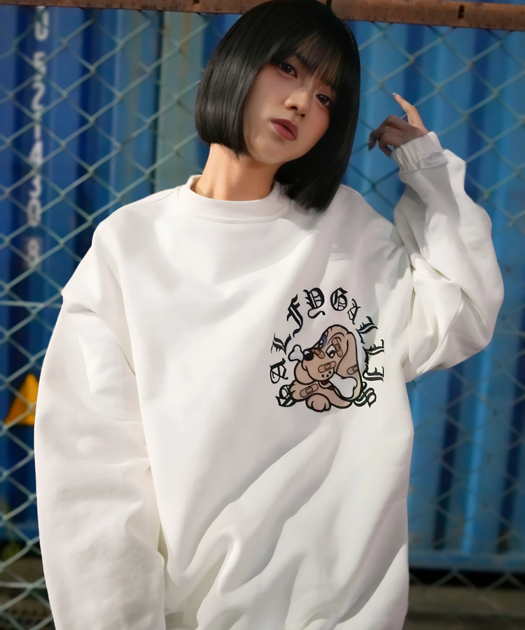 JACKROSE(ジャックローズ) |【GALFY×GALLIS ADDICTION】安心のサークルロゴクルースウェット(MENS)