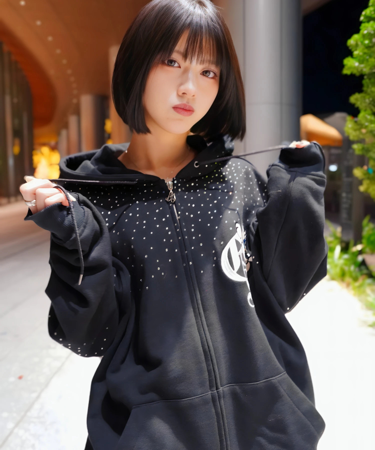 JACKROSE(ジャックローズ) |【GALFY×GALLIS ADDICTION】きらピカジップパーカー(MENS)