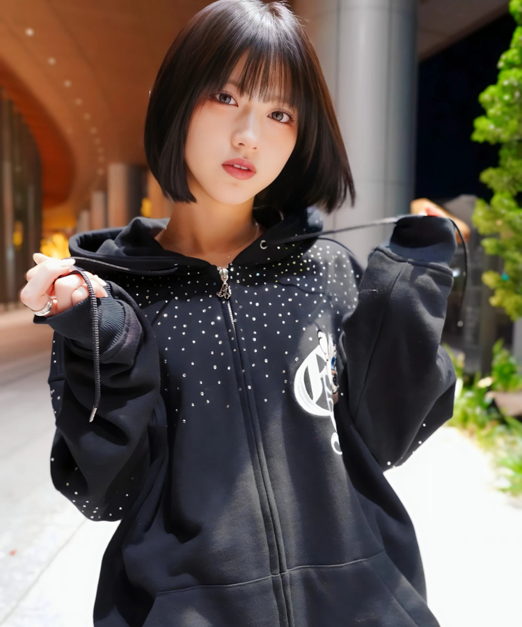 JACKROSE(ジャックローズ) |【GALFY×GALLIS ADDICTION】きらピカジップパーカー(MENS)