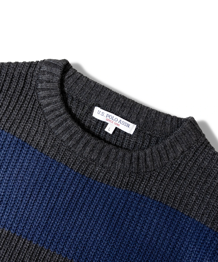 U.S. Polo Assn./ユーエスポロアッスン ボーダークルーニット(MENS