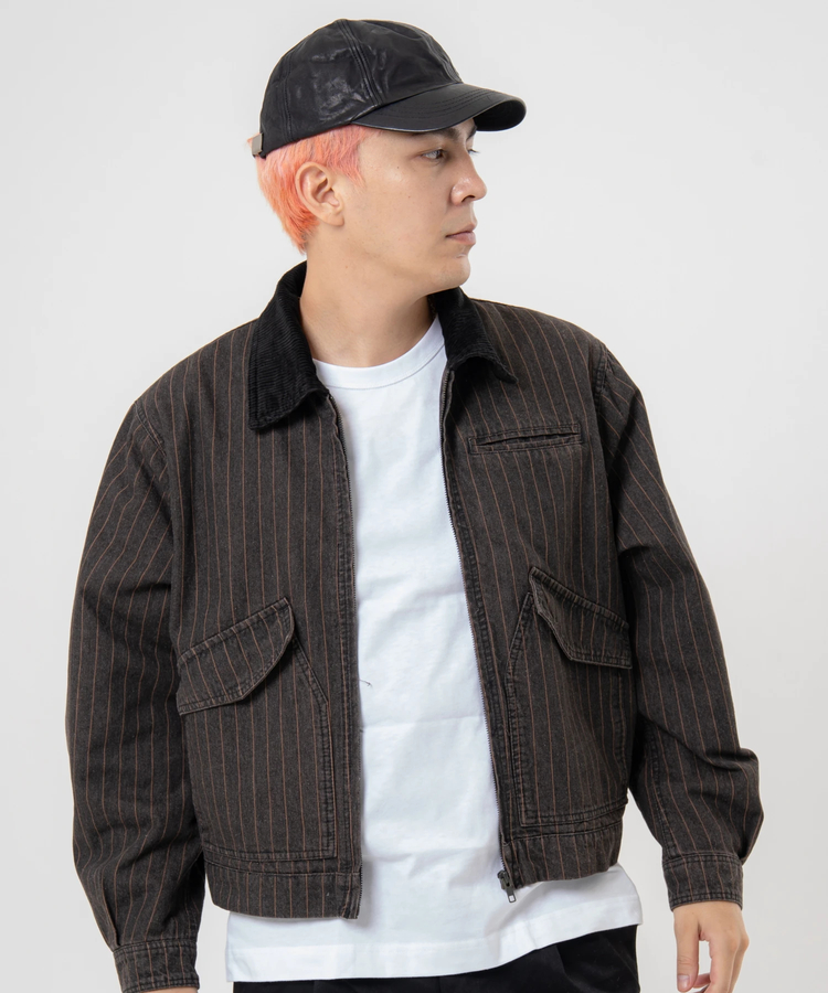 JACKROSE(ジャックローズ) |JE-エリ切替・デニムフライトJKT(MENS)