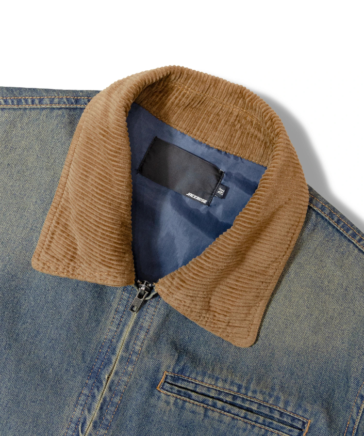 JACKROSE(ジャックローズ) |JE-エリ切替・デニムフライトJKT(MENS)