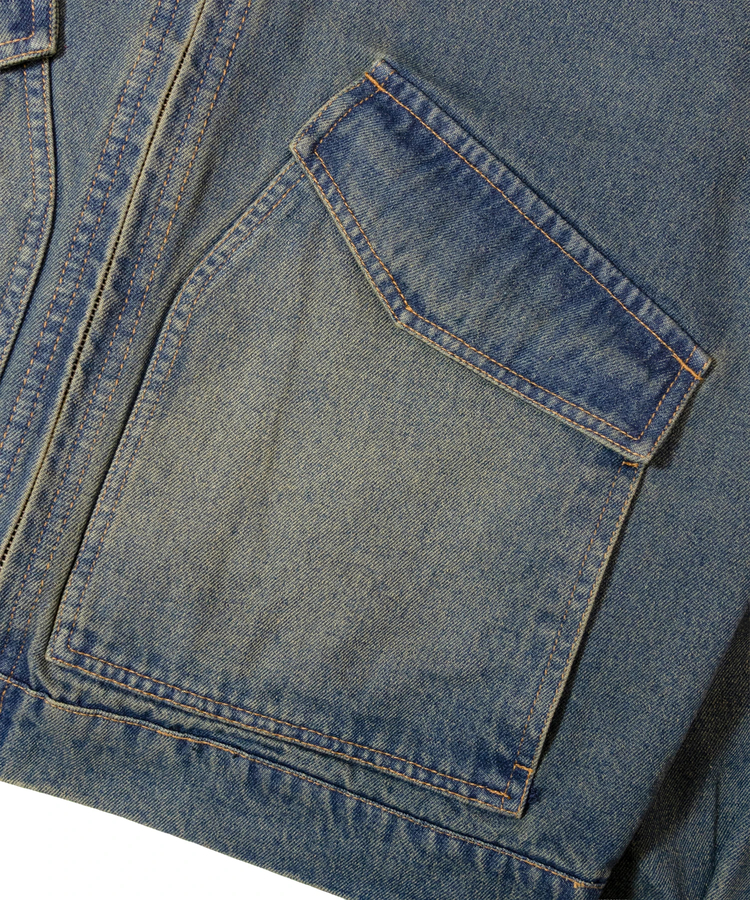 JACKROSE(ジャックローズ) |JE-エリ切替・デニムフライトJKT(MENS)