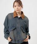 JACKROSE(ジャックローズ) |JE-エリ切替・デニムフライトJKT(MENS)