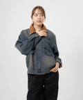 JACKROSE(ジャックローズ) |JE-エリ切替・デニムフライトJKT(MENS)