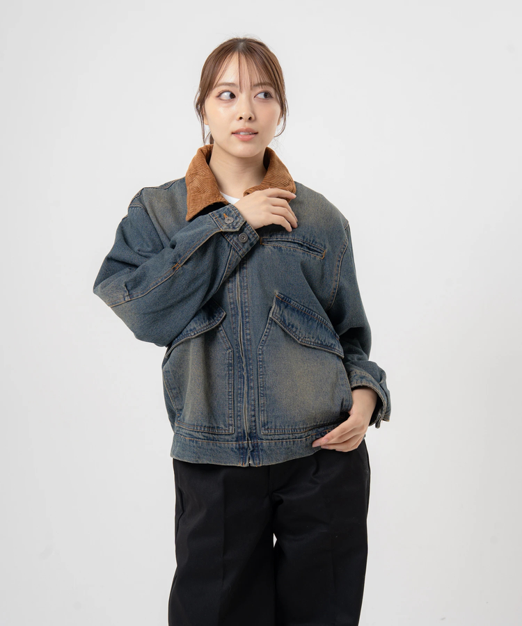 JACKROSE(ジャックローズ) |JE-エリ切替・デニムフライトJKT(MENS)