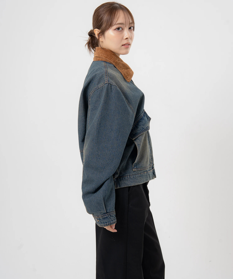 JACKROSE(ジャックローズ) |JE-エリ切替・デニムフライトJKT(MENS)