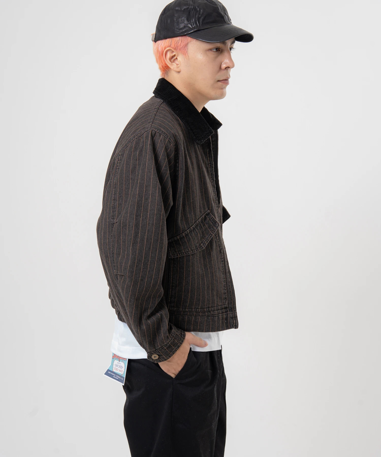 JACKROSE(ジャックローズ) |JE-エリ切替・デニムフライトJKT(MENS)