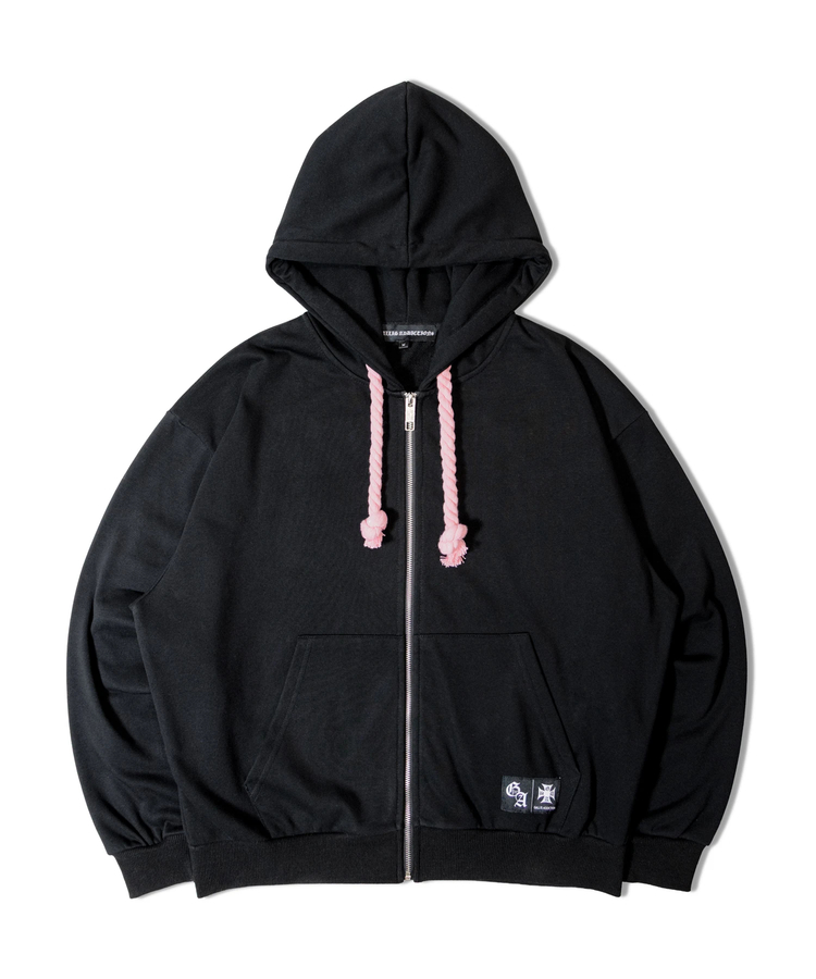 JACKROSE(ジャックローズ) |GA LEOPARD-LOGO ZIP HOODIE(MENS)