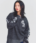 JACKROSE(ジャックローズ) |GA SHINY OLD ENGLISH LOGO KNIT(MENS)