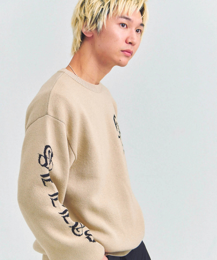 JACKROSE(ジャックローズ) |GA SHINY OLD ENGLISH LOGO KNIT(MENS)