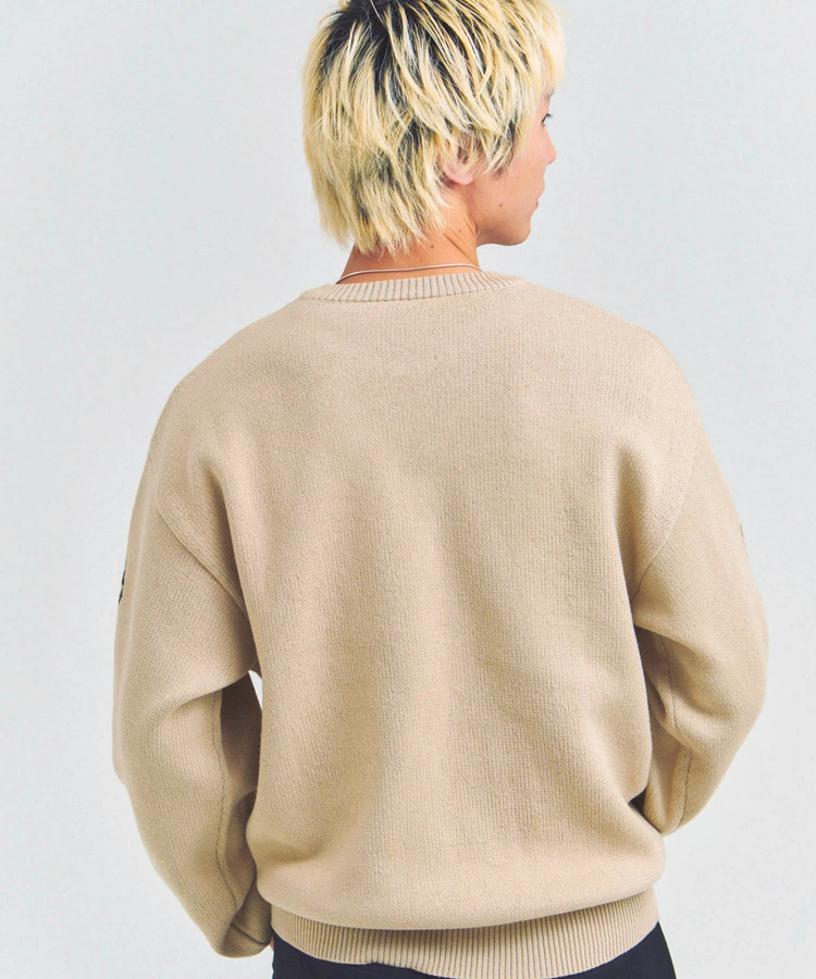 JACKROSE(ジャックローズ) |GA SHINY OLD ENGLISH LOGO KNIT(MENS)