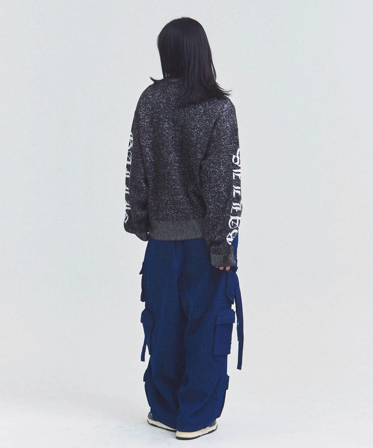 JACKROSE(ジャックローズ) |GA SHINY OLD ENGLISH LOGO KNIT(MENS)