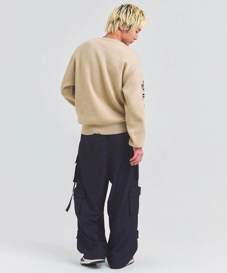 JACKROSE(ジャックローズ) |GA SHINY OLD ENGLISH LOGO KNIT(MENS)