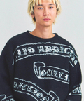 JACKROSE(ジャックローズ) |GA MOHAIR EMBLEM総柄 KNIT(MENS)