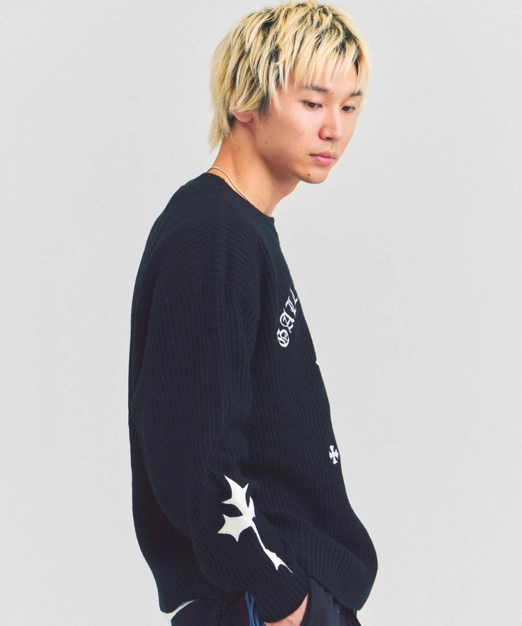 JACKROSE(ジャックローズ) |GA CROSS-APPLIQUE KNIT(MENS)