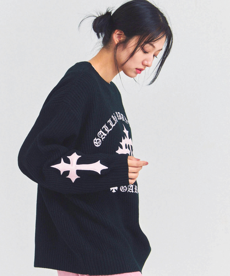 JACKROSE(ジャックローズ) |GA CROSS-APPLIQUE KNIT(MENS)