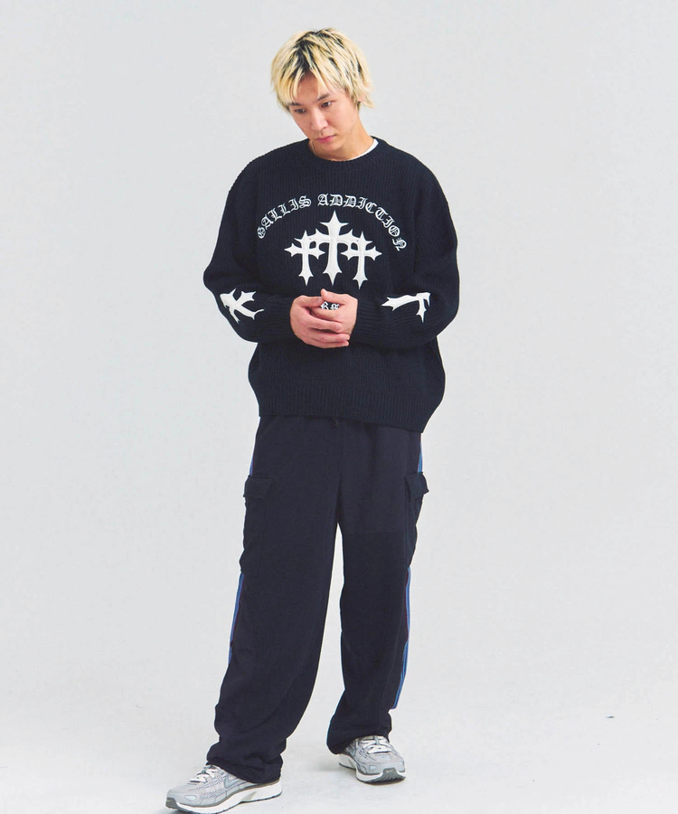 JACKROSE(ジャックローズ) |GA CROSS-APPLIQUE KNIT(MENS)