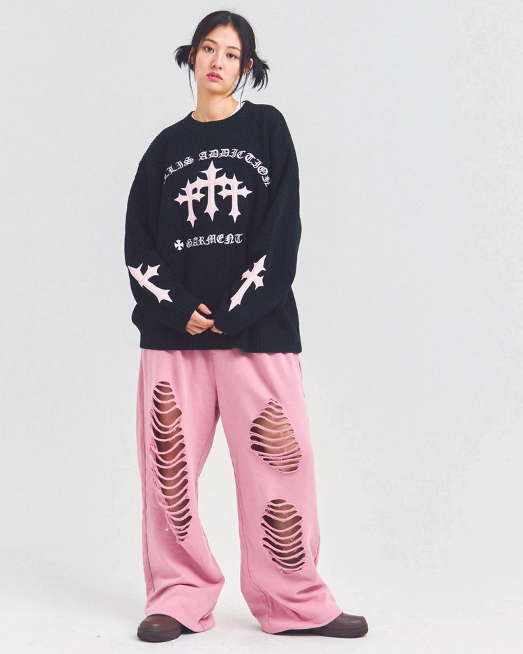 JACKROSE(ジャックローズ) |GA CROSS-APPLIQUE KNIT(MENS)