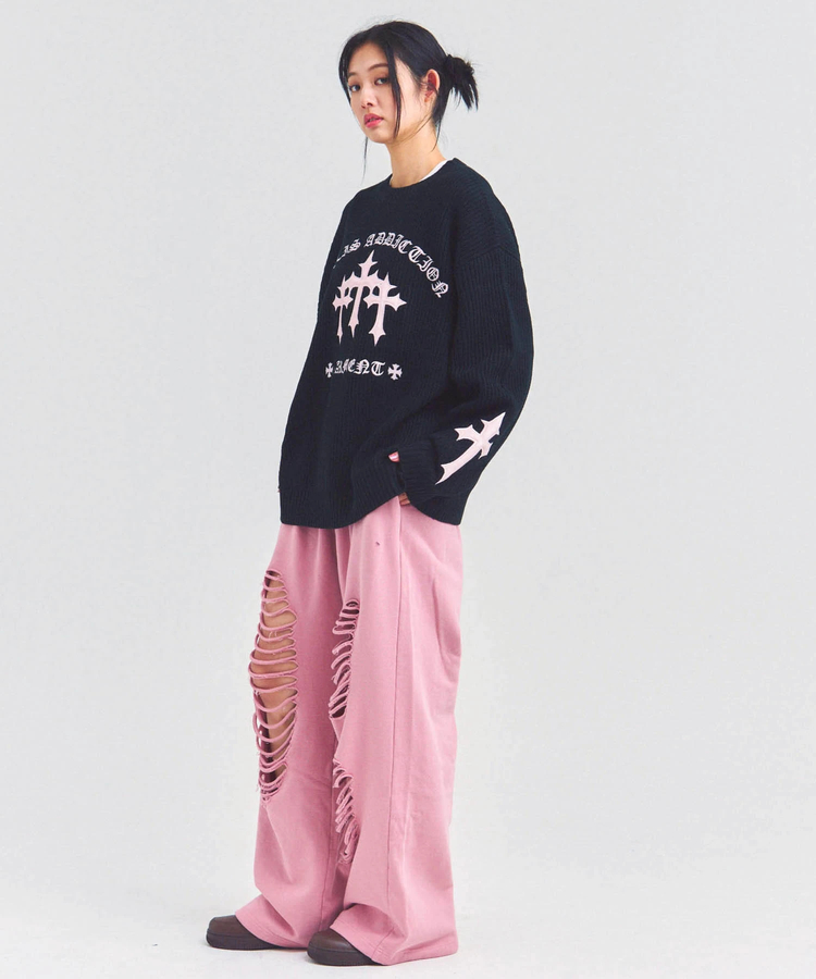 JACKROSE(ジャックローズ) |GA CROSS-APPLIQUE KNIT(MENS)