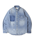 JACKROSE(ジャックローズ) |ALCARZA/アルカーザ ダメージデニムシャツ LS(MENS)