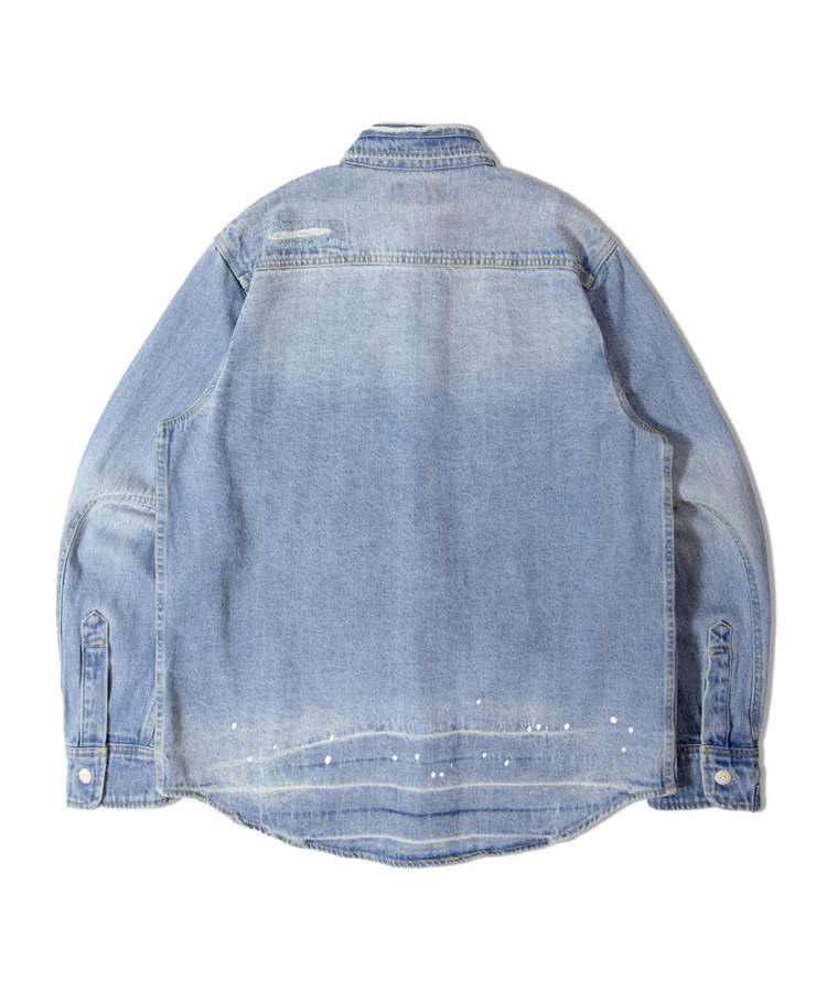 JACKROSE(ジャックローズ) |ALCARZA/アルカーザ ダメージデニムシャツ LS(MENS)