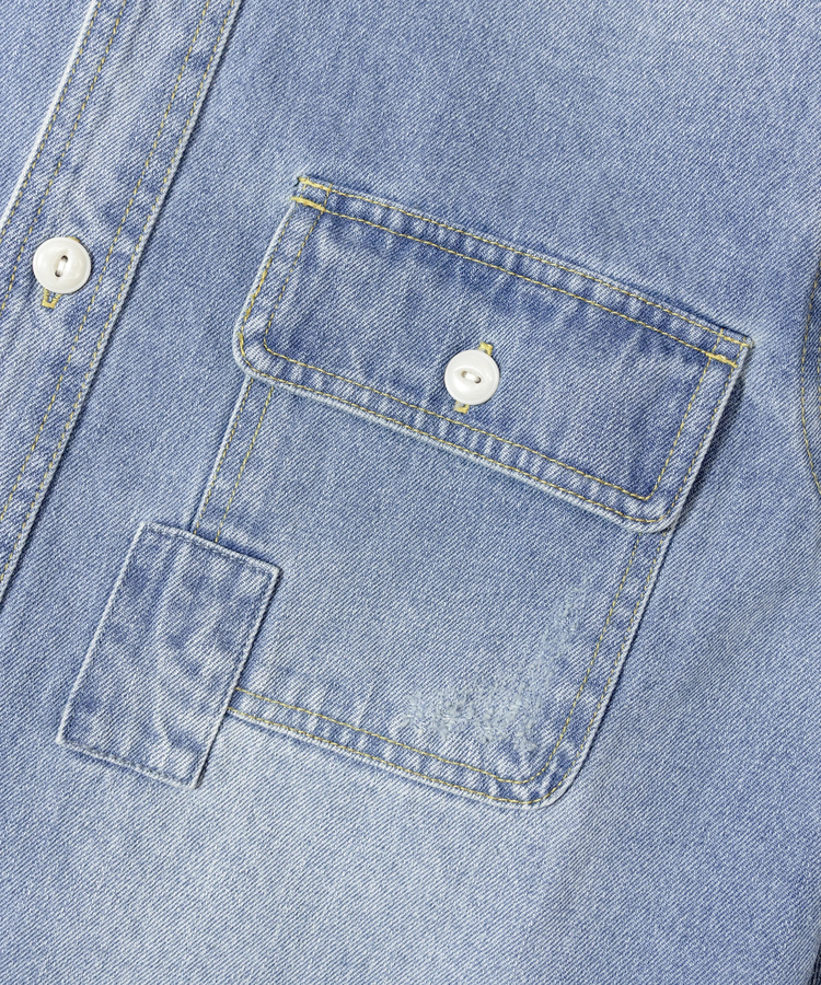 JACKROSE(ジャックローズ) |ALCARZA/アルカーザ ダメージデニムシャツ LS(MENS)