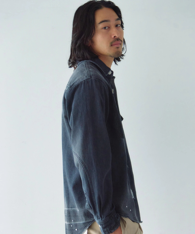 JACKROSE(ジャックローズ) |ALCARZA/アルカーザ ダメージデニムシャツ LS(MENS)